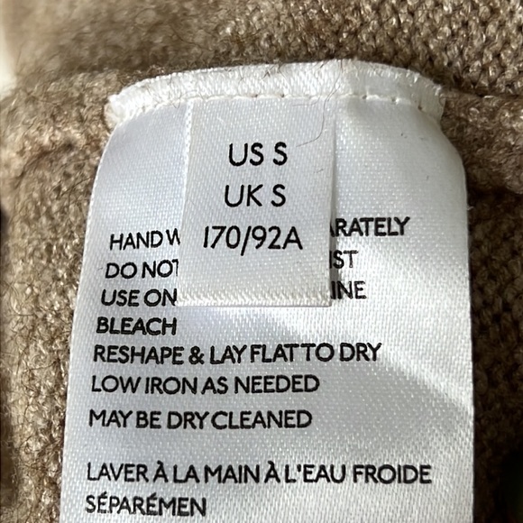 By Anthropologie Welford Tan Mock Neck Pullover Sweater Size Small - Picture 14 of 16